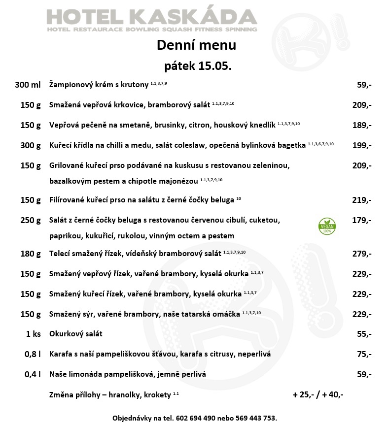 Jídelní lístek 11.05.2026